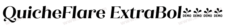 QuicheFlare ExtraBol字体转换